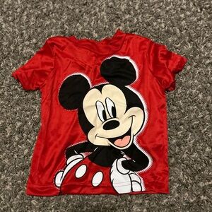 Disney Red Mickey Mouse Short Sleeve Tee